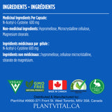 NAC Supplement 600mg - NAC (n-acetyl cysteine)