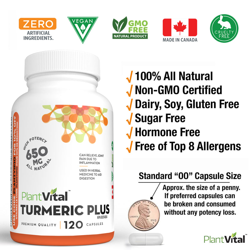 Turmeric Plus Curcumin w BioPerine