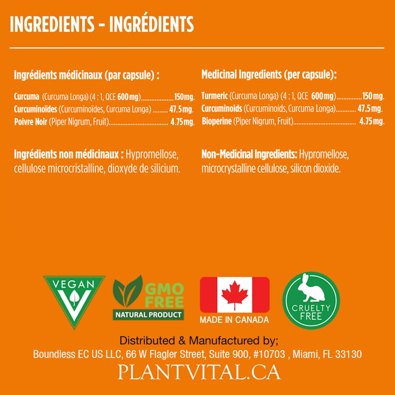 Turmeric Plus Curcumin w BioPerine