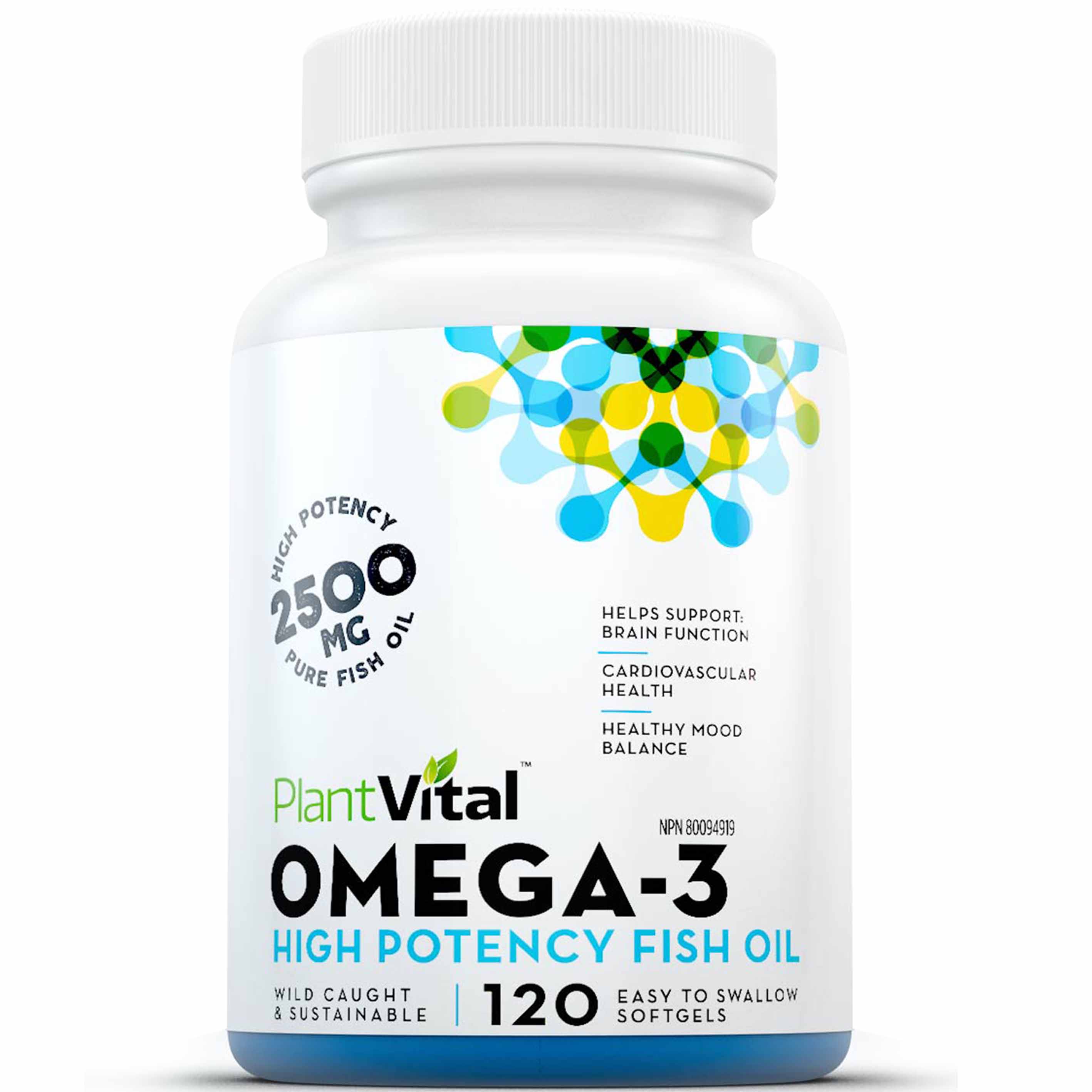 Omega 3 Fish Oil Capsules (2500mg) – PlantVital